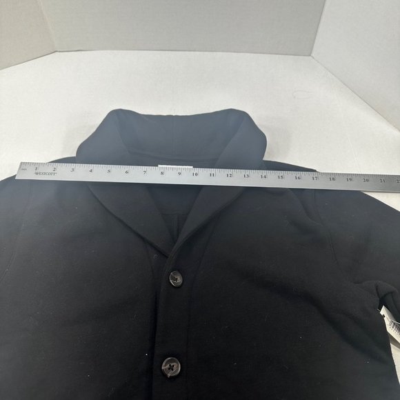 Am Essentials Women's Size Small Button Up Fleece Jacket Black New With Tags - Picture 8 of 14